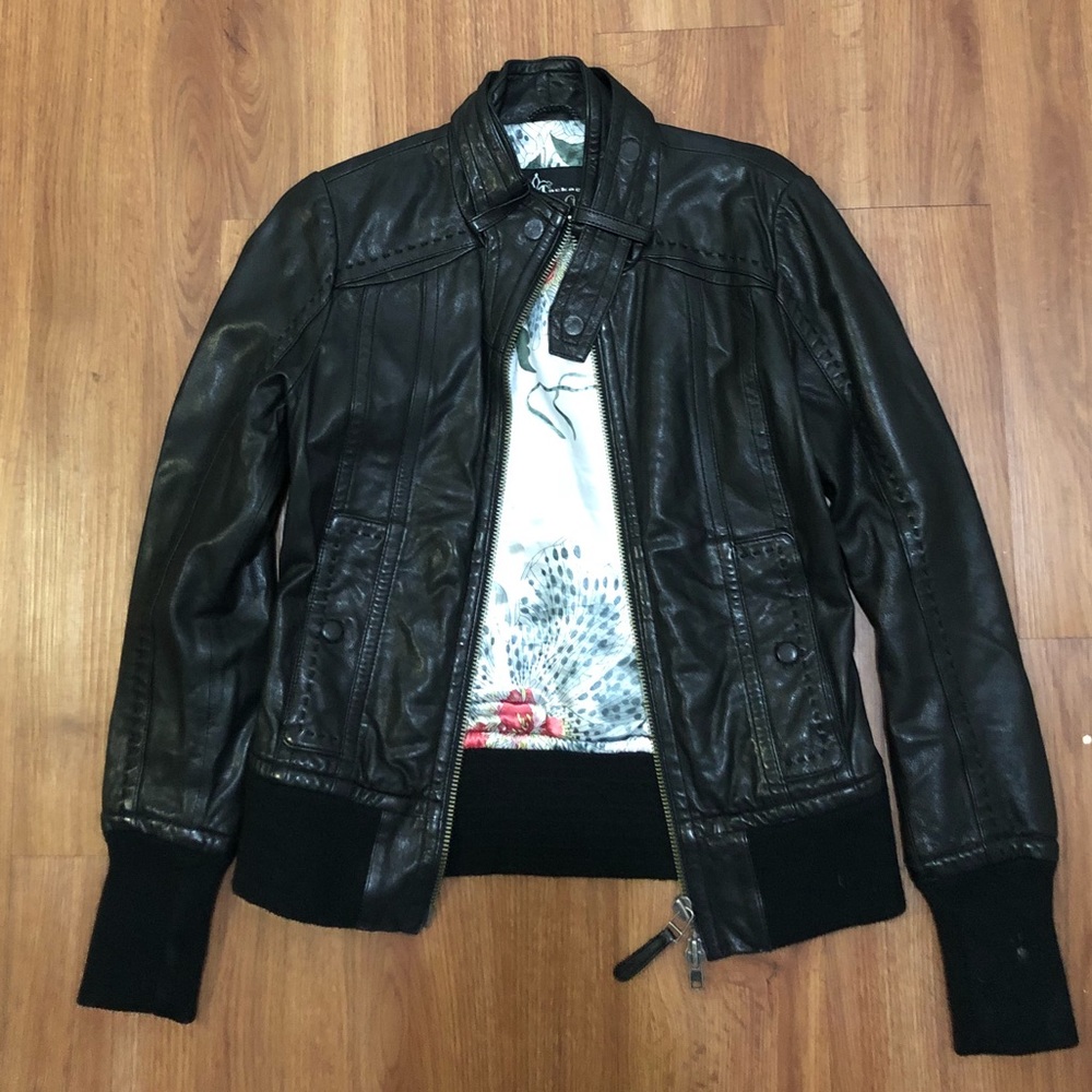 Mackage for Aritzia Leather Jacket Size Small